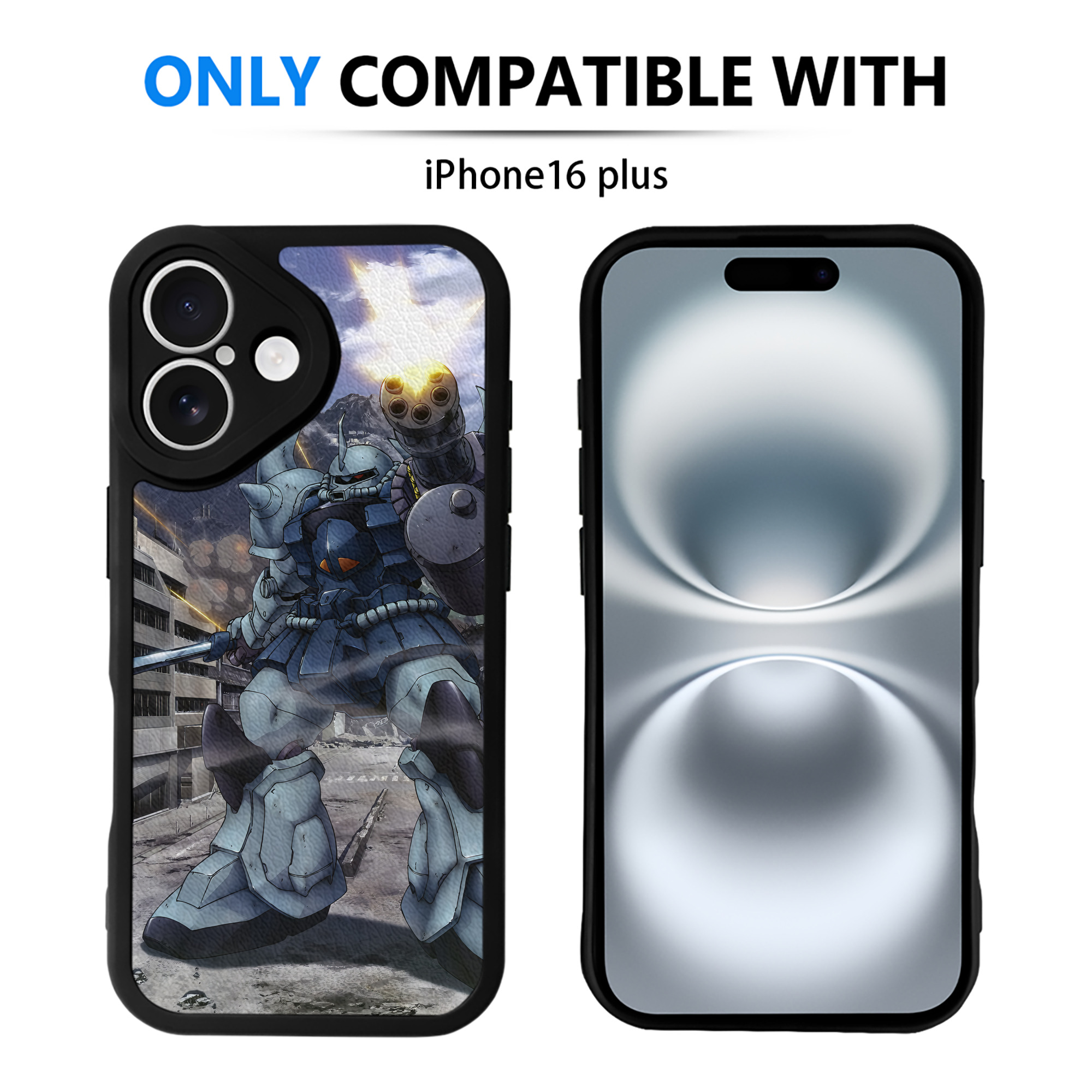 （画像用） 機動戦士ガンダム Mobile Suit Gundam 【iPhone 16シリーズ対応】シリコンスマホケース（レザー調） 材質：シリコン